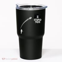Disc Golf Stupid Tree Funny Frisbee Dad Boy Tees Tumbler thumb 0