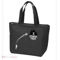 Disc Golf Stupid Tree Funny Frisbee Dad Boy Tees Tote Bag thumb 3