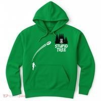 Disc Golf Stupid Tree Funny Frisbee Dad Boy Tees Hoodie thumb 0