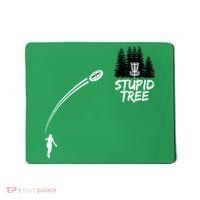 Disc Golf Stupid Tree Funny Frisbee Dad Boy Tees Mousepad thumb 0