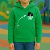 Disc Golf Stupid Tree Funny Frisbee Dad Boy Tees Kids Hoodie thumb 3