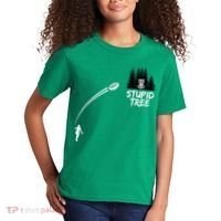 Disc Golf Stupid Tree Funny Frisbee Dad Boy Tees Kids T-Shirt thumb 2
