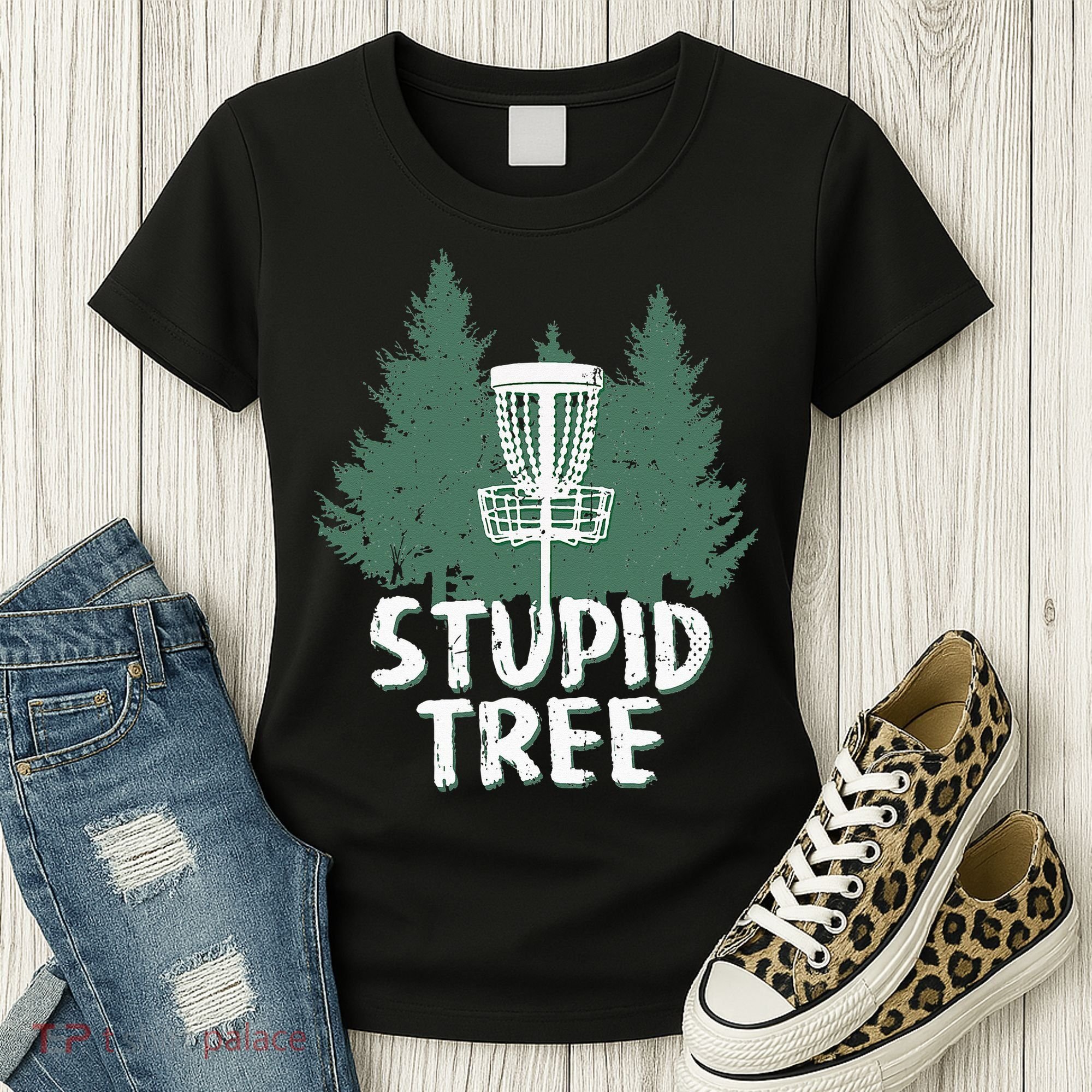 Disc golf set Disc golf Disc golfing bag Disc golf frisbees Women's T-Shirt