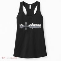 Disc Golf Trees Landscape Frisbee Golfer Frolf Women Women's Tank Top thumb 0