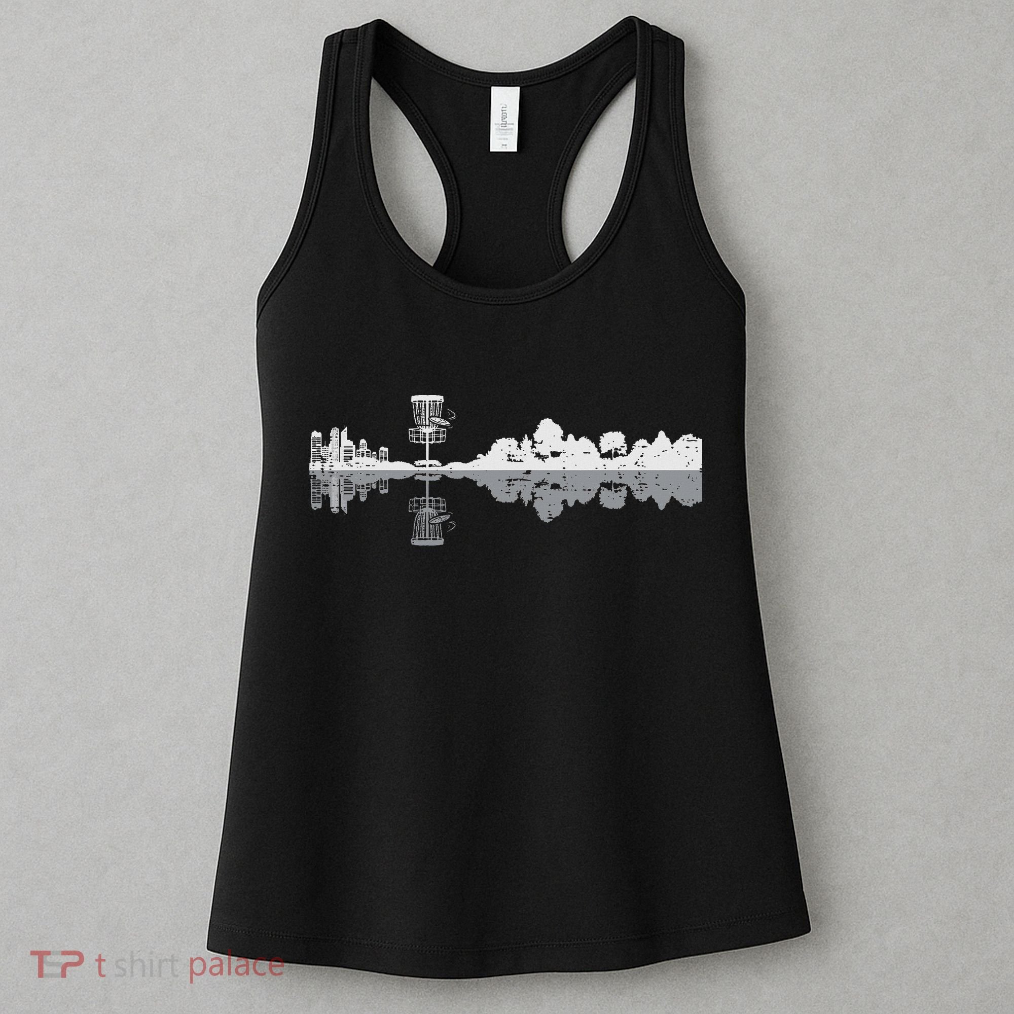 Disc Golf Trees Landscape Frisbee Golfer Frolf Women Women's Tank Top