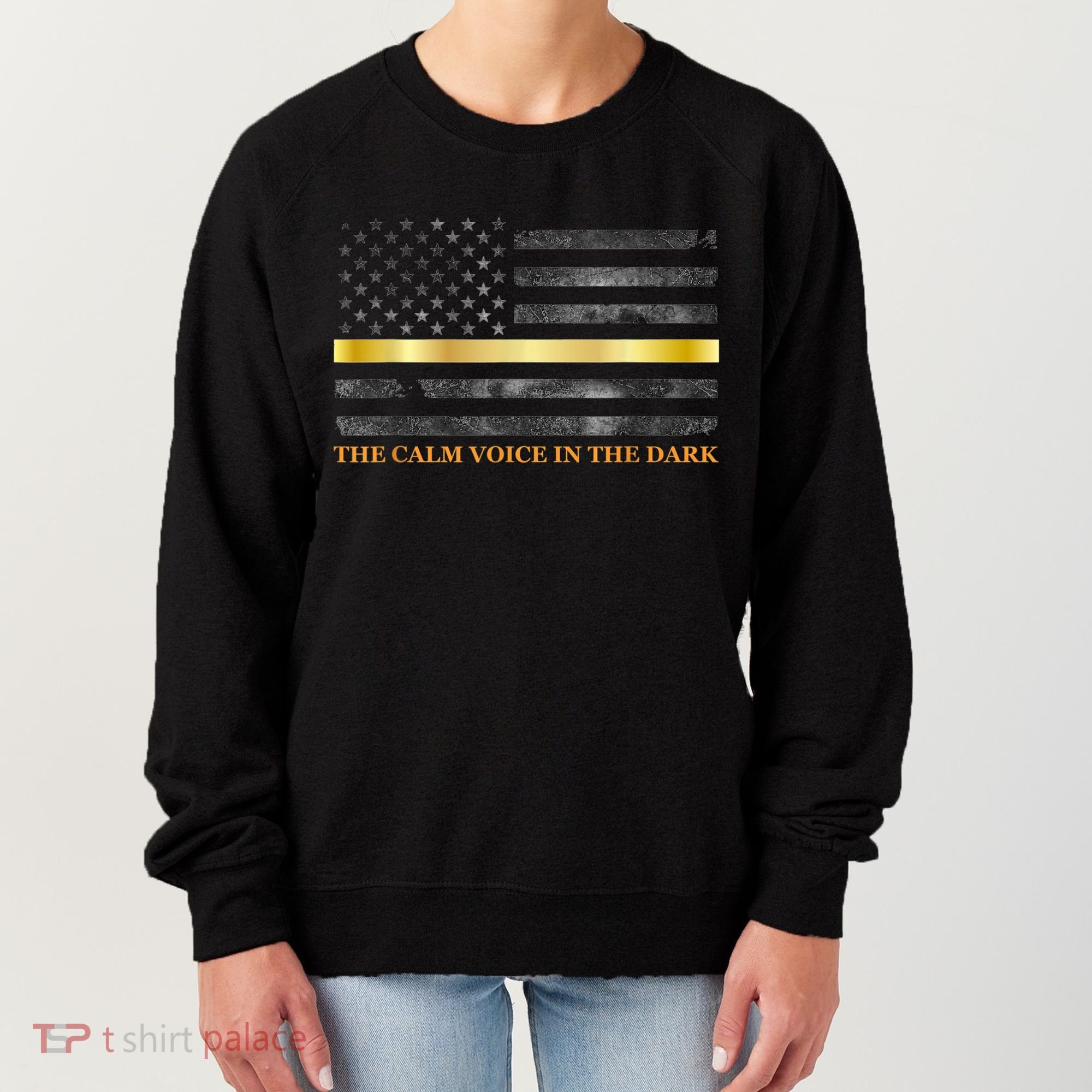 Dispatcher Gifts Thin Gold Line Thin Yellow Line 911 Women's Sweatshirt