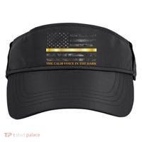 Dispatcher Gifts Thin Gold Line Thin Yellow Line 911 Adult Drive Performance Visor thumb 0