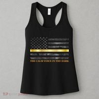 Dispatcher Gifts Thin Gold Line Thin Yellow Line 911 Women's Tank Top thumb 3