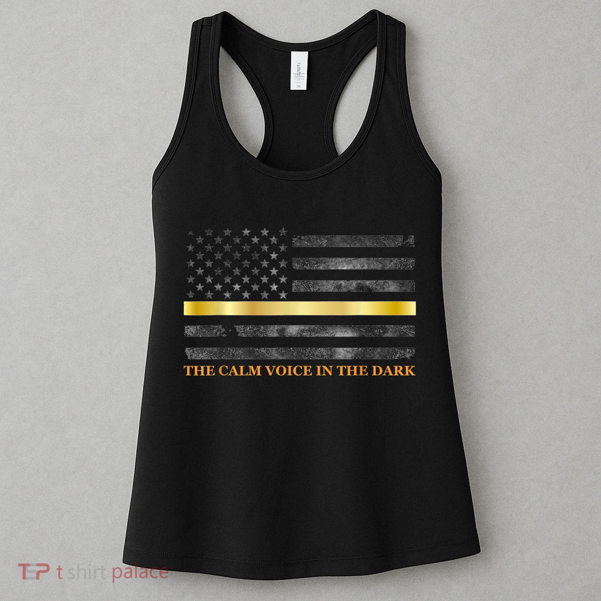Dispatcher Gifts Thin Gold Line Thin Yellow Line 911 Women's Tank Top