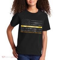 Dispatcher Gifts Thin Gold Line Thin Yellow Line 911 Kids T-Shirt thumb 2