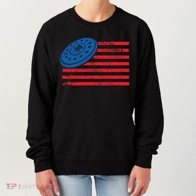 Disc Golf T USA Flag Disc Golf Women's Sweatshirt