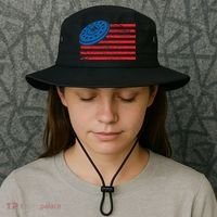 Disc Golf T USA Flag Disc Golf Bucket Hat thumb 3