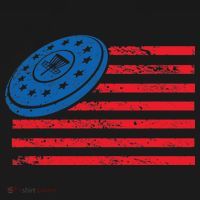 Disc Golf T USA Flag Disc Golf Polo thumb 3