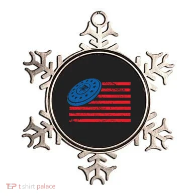 Disc Golf T USA Flag Disc Golf Ornament
