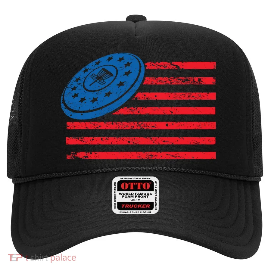 Disc Golf T USA Flag Disc Golf Hat
