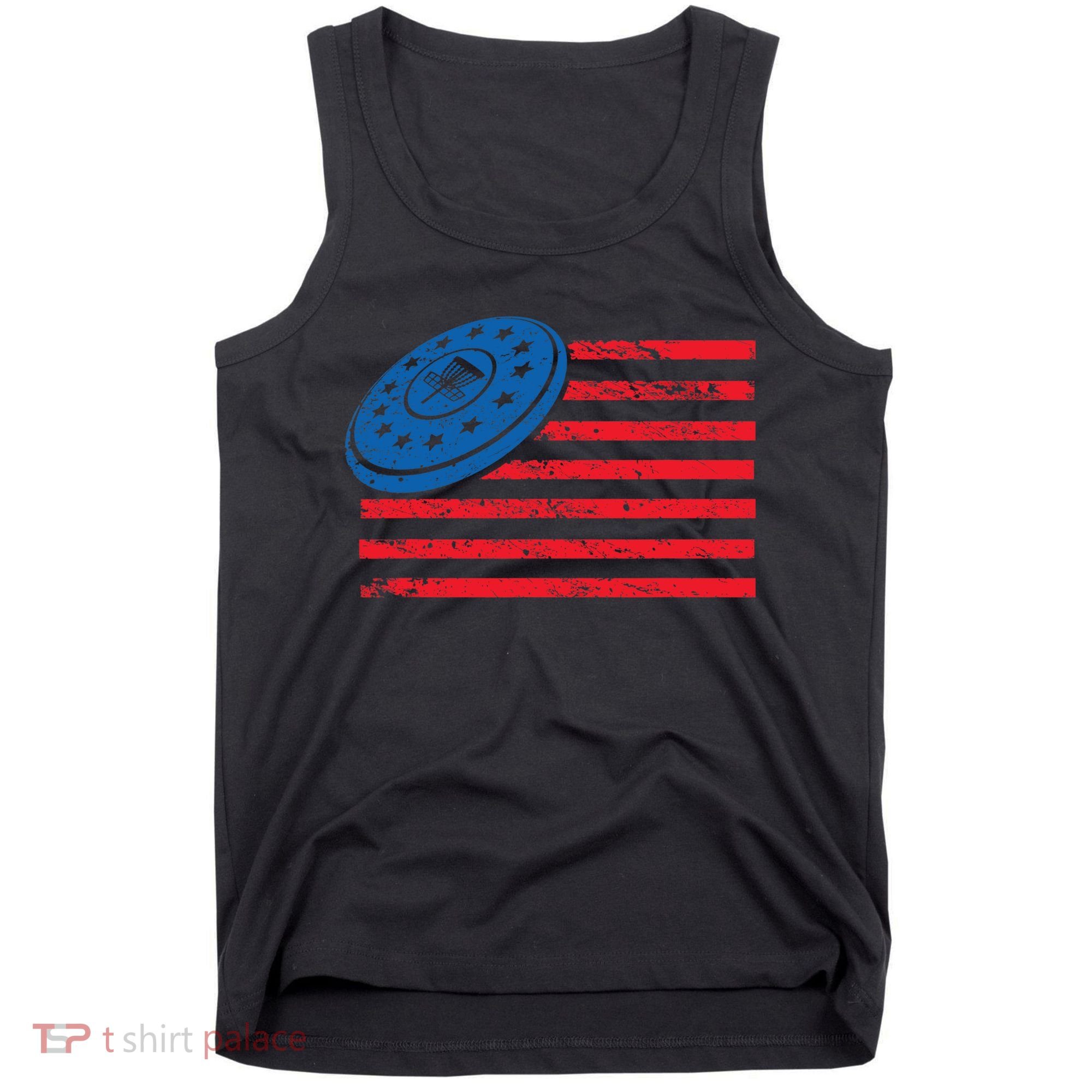Disc Golf T USA Flag Disc Golf Tank Top