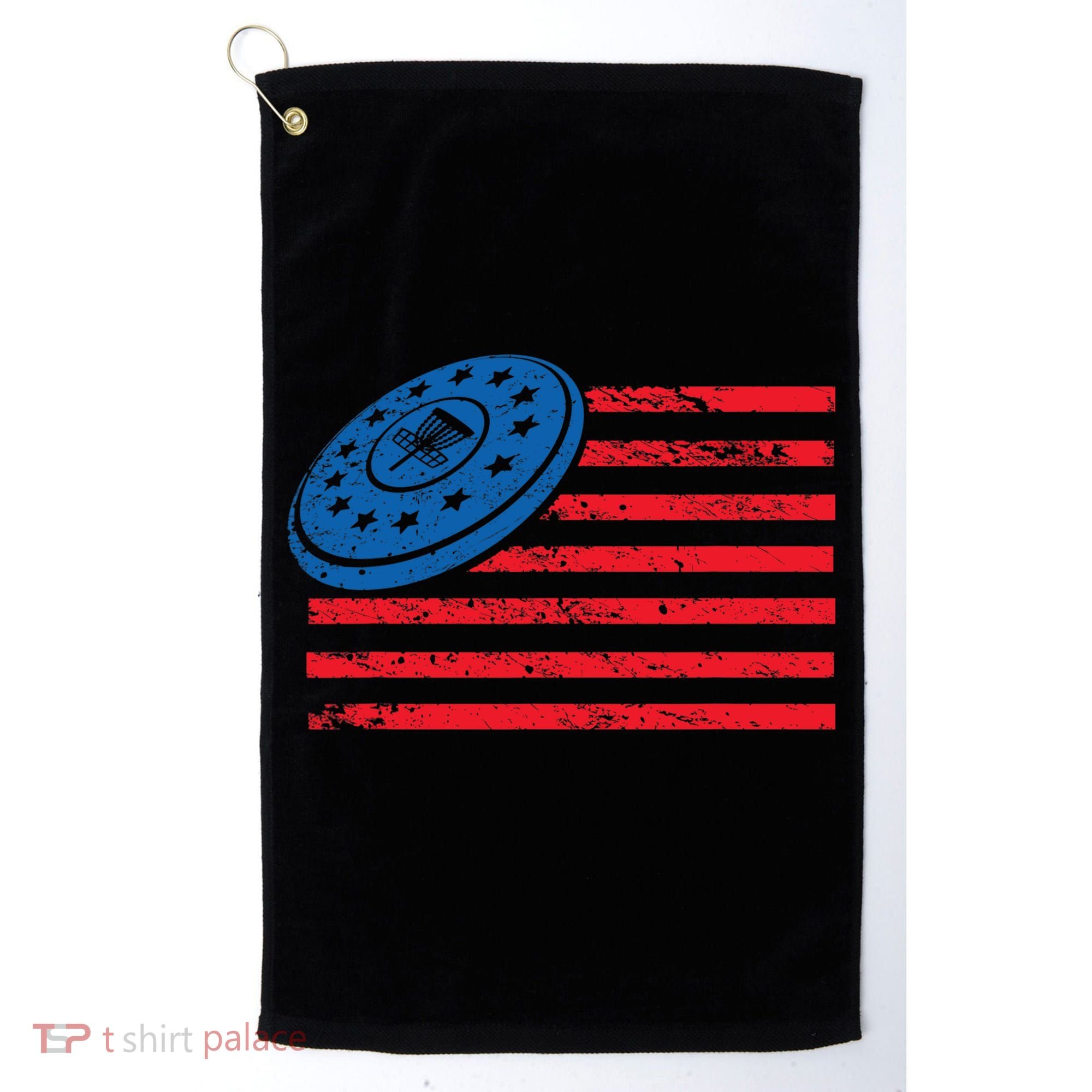 Disc Golf T USA Flag Disc Golf Golf Towel