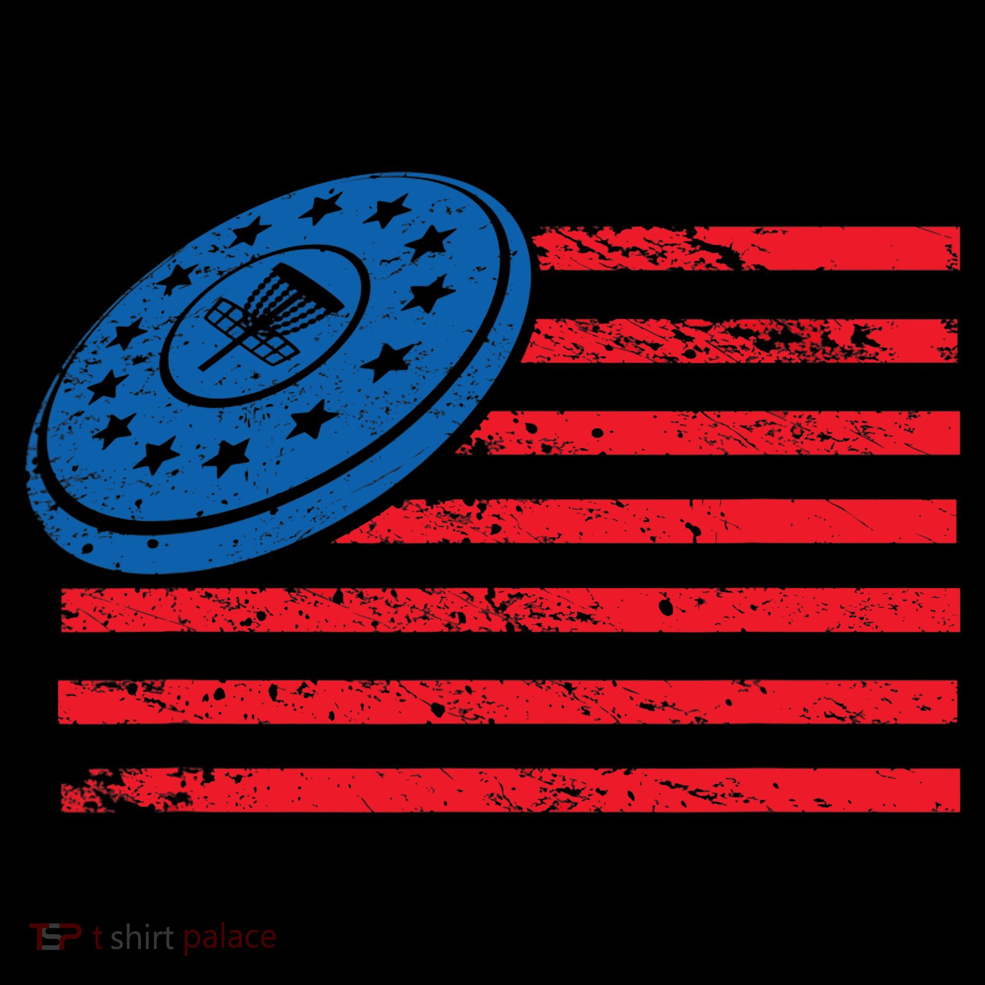 Disc Golf T USA Flag Disc Golf Visor
