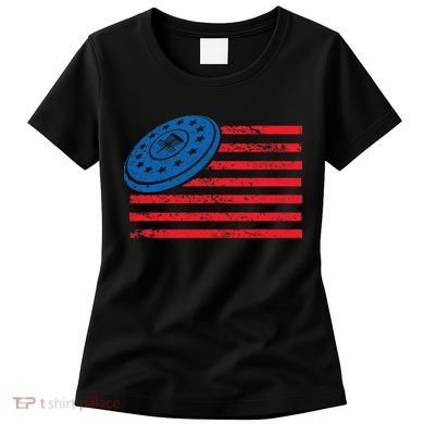 Disc Golf T USA Flag Disc Golf Women's T-Shirt
