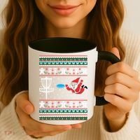 Disc Golf Ugly Christmas Merry Discmas Holiday Xmas Gift Cool Gift Coffee Mug thumb 3