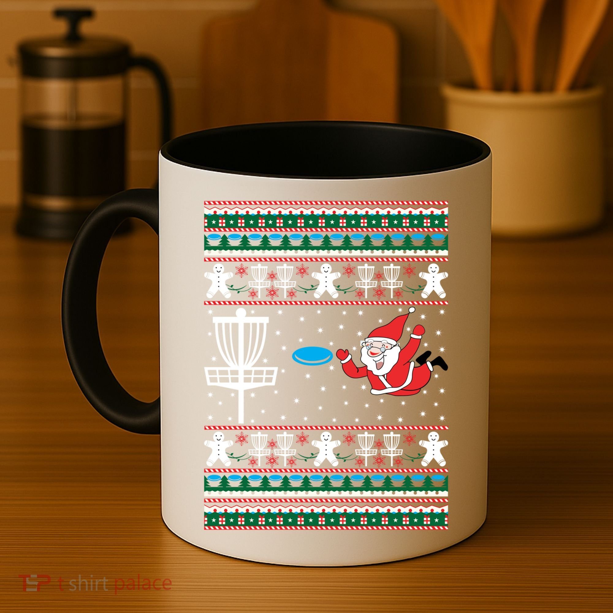Disc Golf Ugly Christmas Merry Discmas Holiday Xmas Gift Cool Gift Coffee Mug