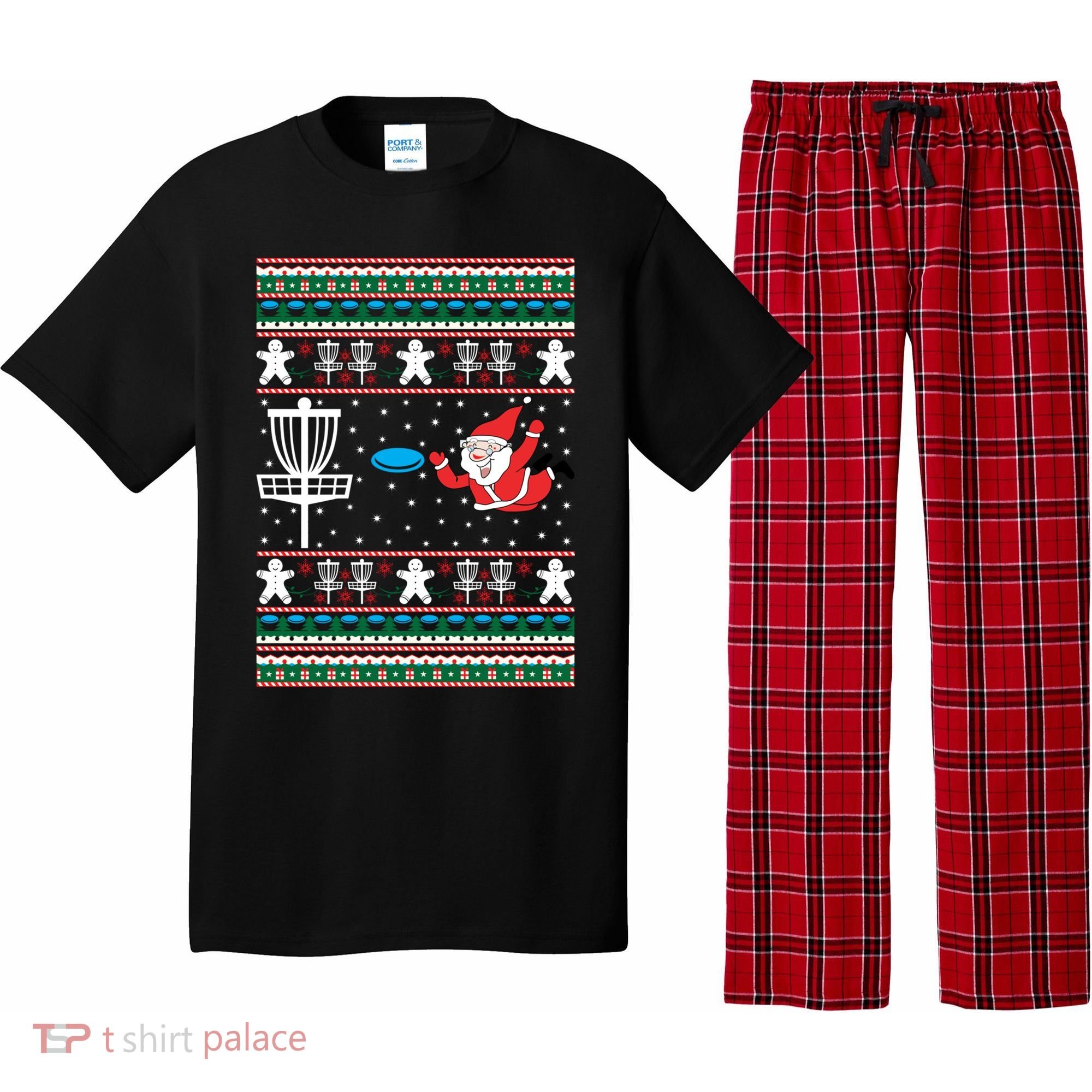 Disc Golf Ugly Christmas Merry Discmas Holiday Xmas Gift Cool Gift Pajama Set