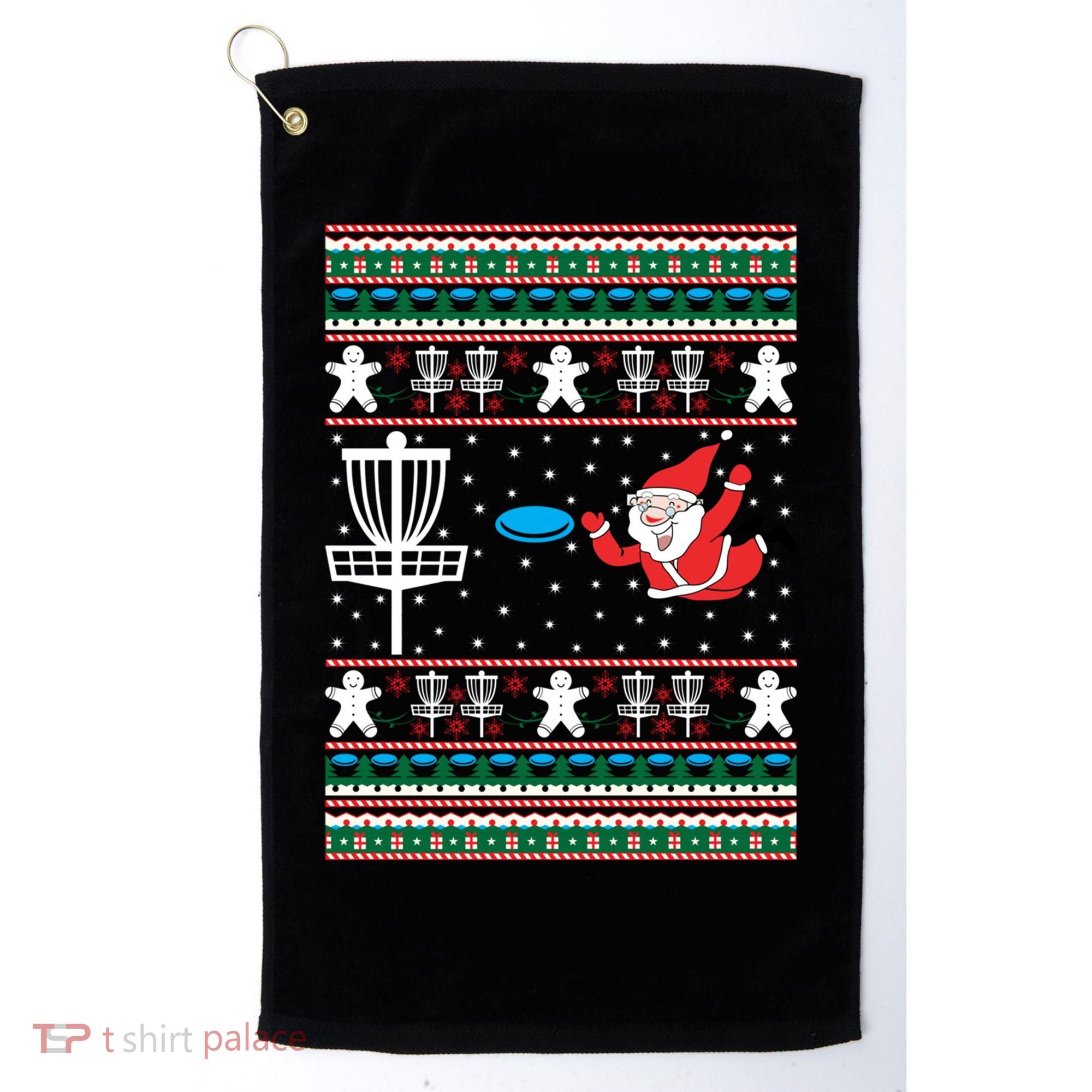 Disc Golf Ugly Christmas Merry Discmas Holiday Xmas Gift Cool Gift Golf Towel