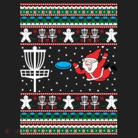 Disc Golf Ugly Christmas Merry Discmas Holiday Xmas Gift Cool Gift Golf Towel thumb 3