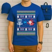 Disc Golf Ugly Christmas Merry Discmas Holiday Xmas Gift Cool Gift T-Shirt thumb 6
