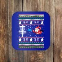 Disc Golf Ugly Christmas Merry Discmas Holiday Xmas Gift Cool Gift Coaster thumb 0