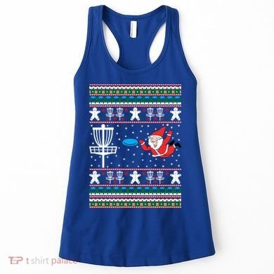 Disc Golf Ugly Christmas Merry Discmas Holiday Xmas Gift Cool Gift Women's Tank Top