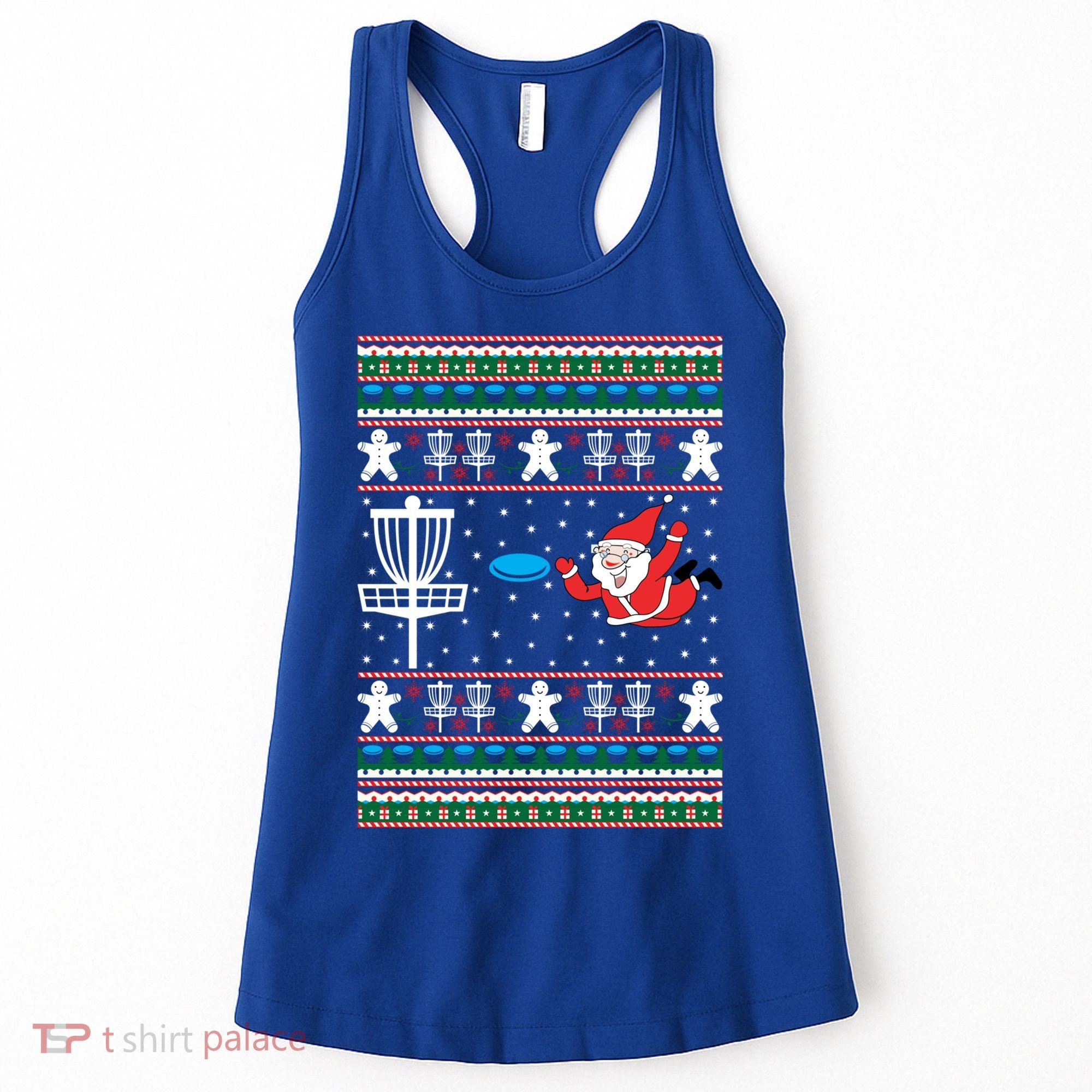 Disc Golf Ugly Christmas Merry Discmas Holiday Xmas Gift Cool Gift Women's Tank Top