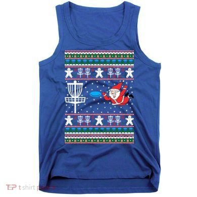 Disc Golf Ugly Christmas Merry Discmas Holiday Xmas Gift Cool Gift Tank Top