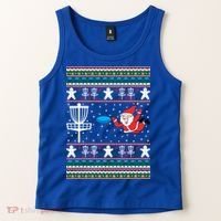 Disc Golf Ugly Christmas Merry Discmas Holiday Xmas Gift Cool Gift Tank Top thumb 2