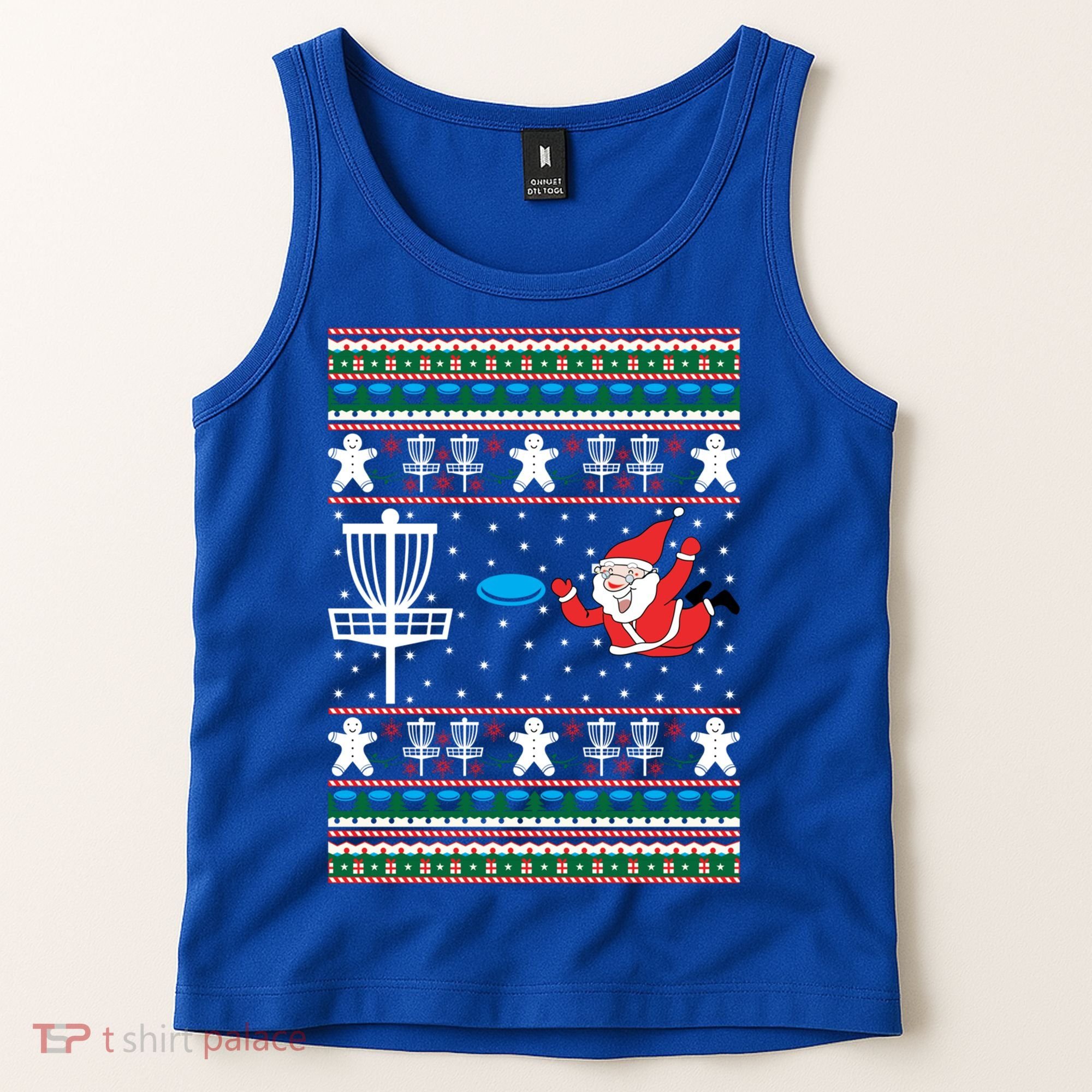 Disc Golf Ugly Christmas Merry Discmas Holiday Xmas Gift Cool Gift Tank Top