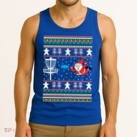 Disc Golf Ugly Christmas Merry Discmas Holiday Xmas Gift Cool Gift Tank Top thumb 3