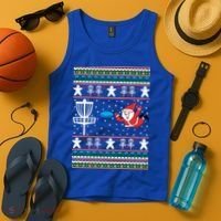 Disc Golf Ugly Christmas Merry Discmas Holiday Xmas Gift Cool Gift Tank Top thumb 4
