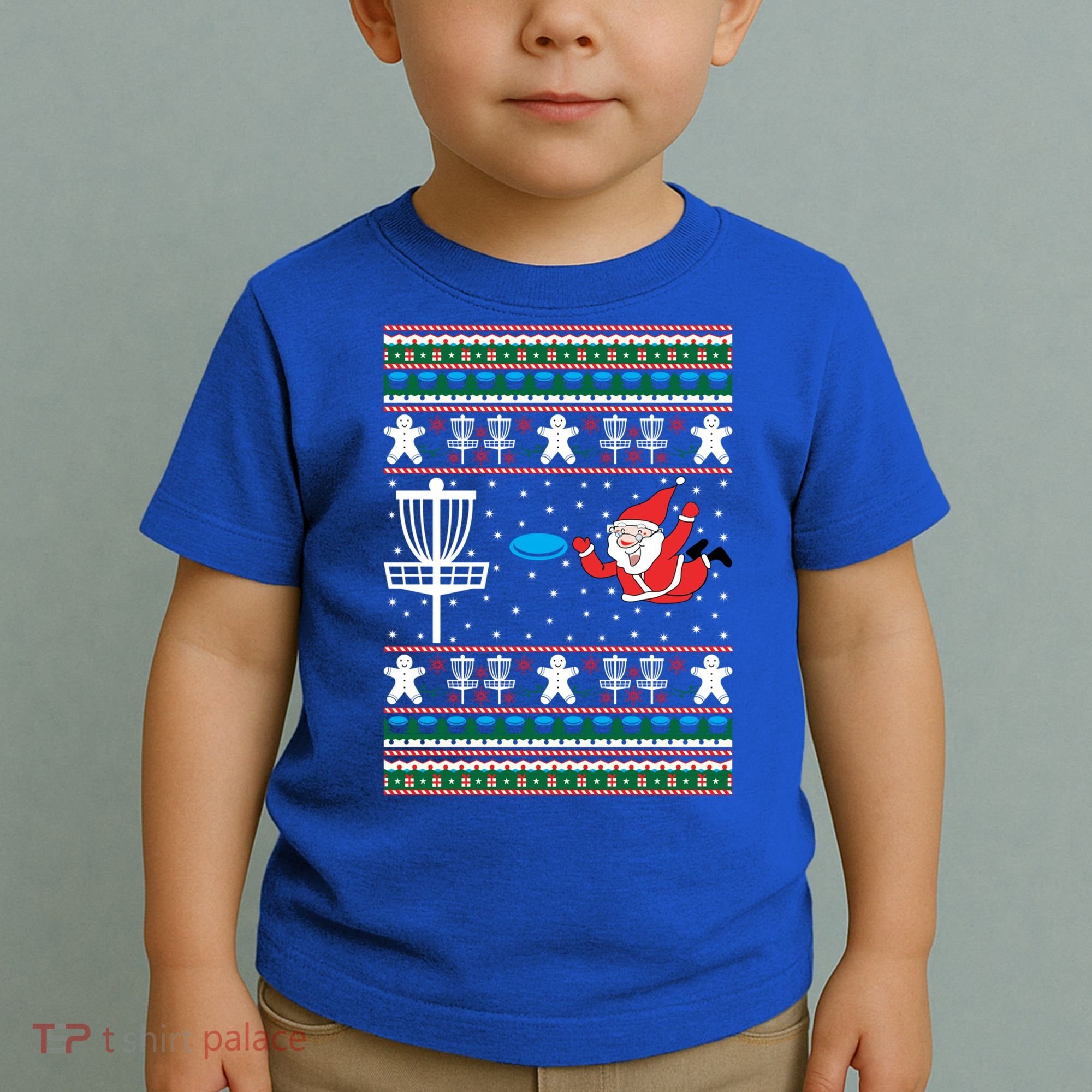 Disc Golf Ugly Christmas Merry Discmas Holiday Xmas Gift Cool Gift Toddler T-Shirt