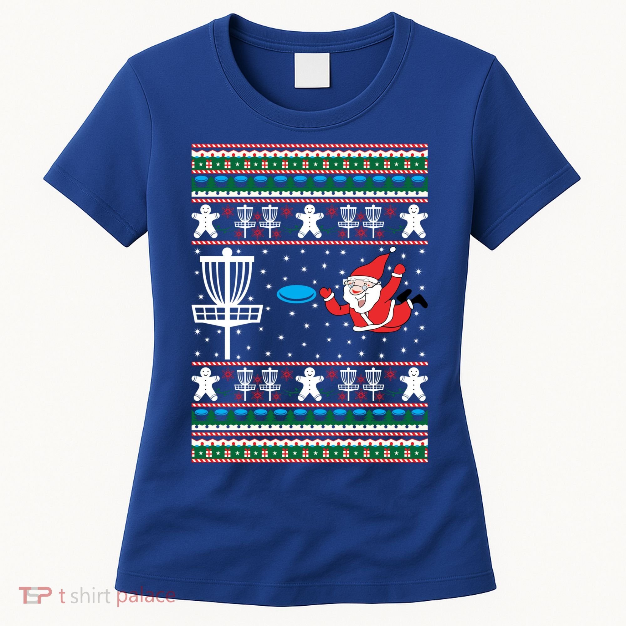 Disc Golf Ugly Christmas Merry Discmas Holiday Xmas Gift Cool Gift Women's T-Shirt
