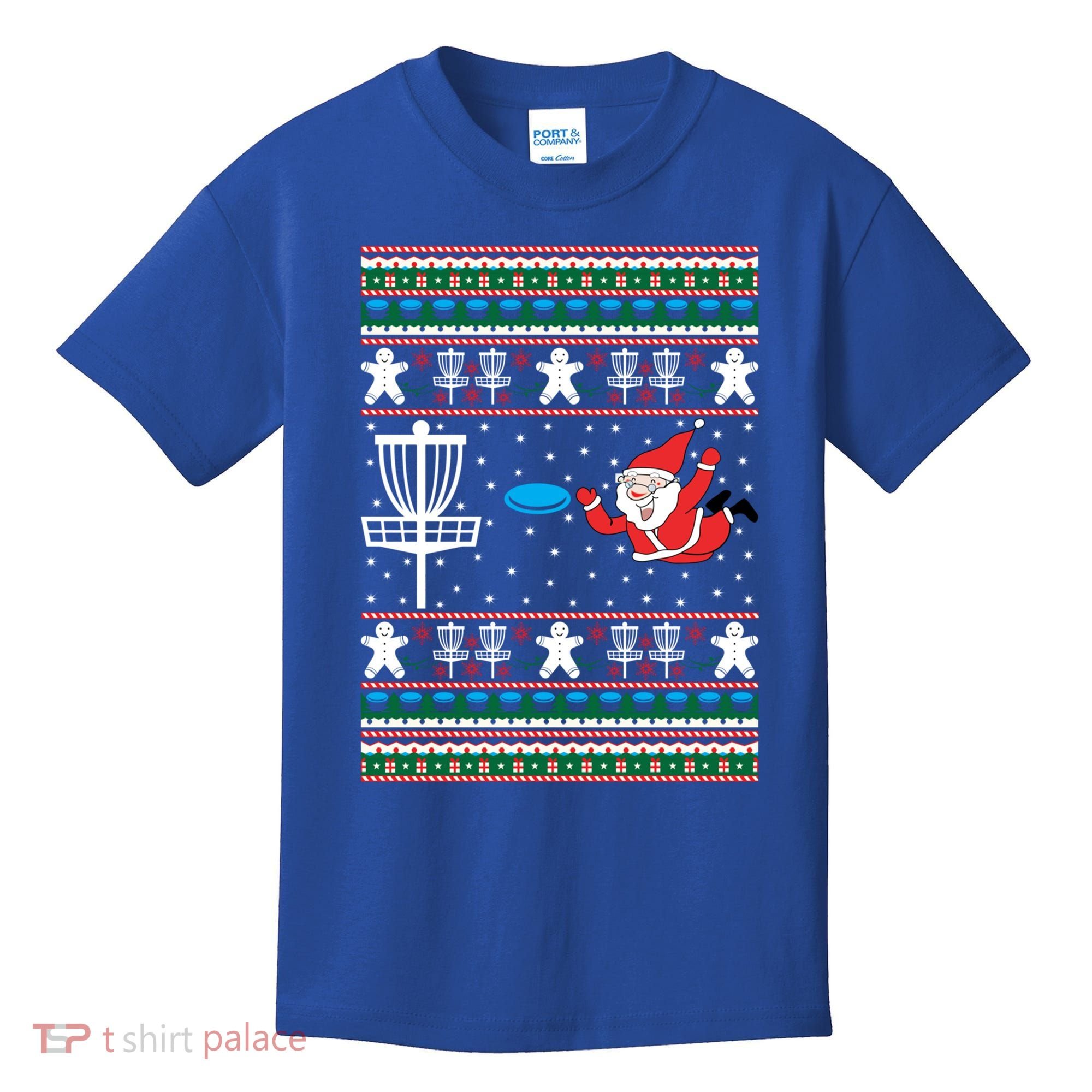 Disc Golf Ugly Christmas Merry Discmas Holiday Xmas Gift Cool Gift Kids T-Shirt