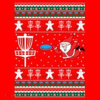 Disc Golf Ugly Christmas Merry Discmas Holiday Xmas Gift Cool Gift Santa Hat thumb 1