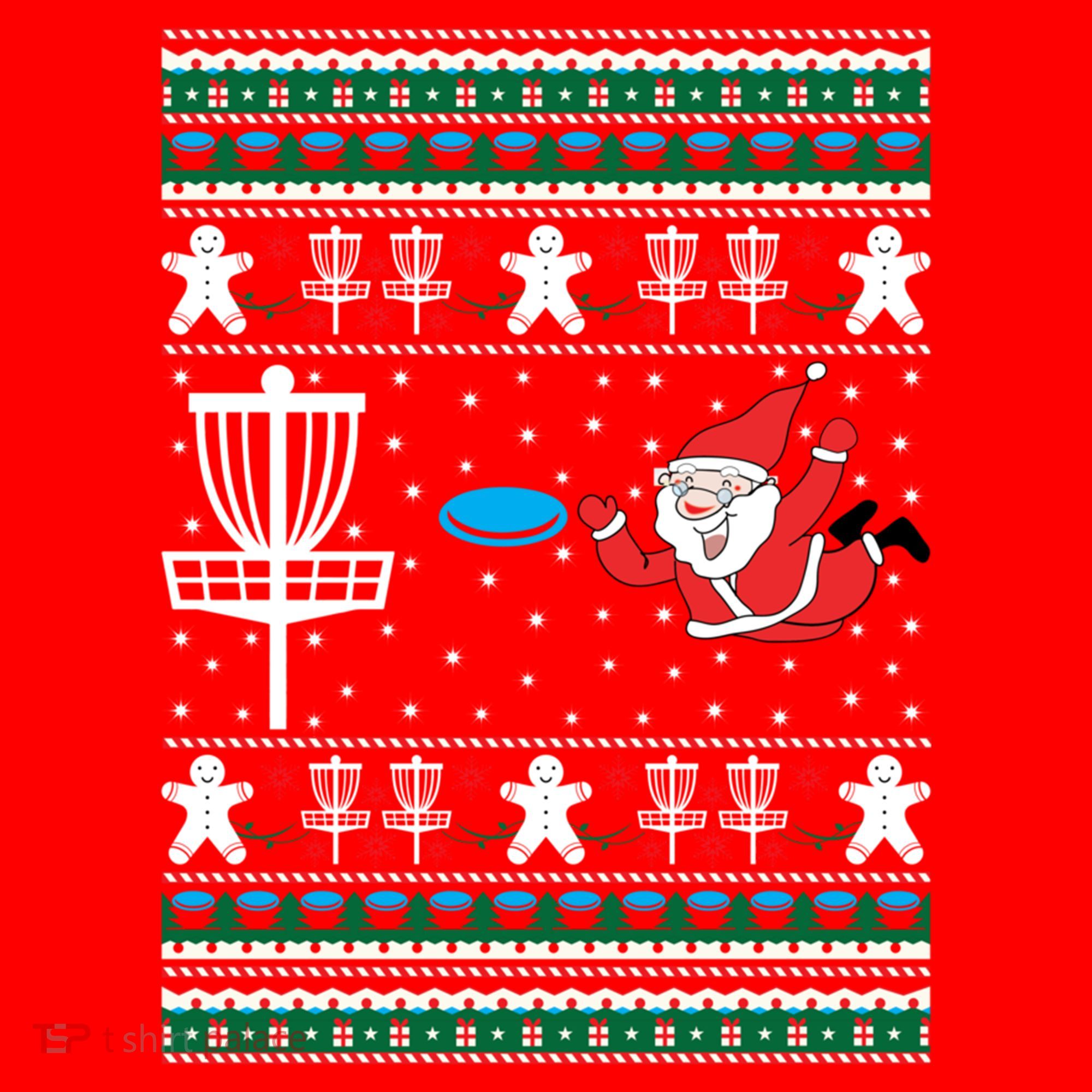 Disc Golf Ugly Christmas Merry Discmas Holiday Xmas Gift Cool Gift Santa Hat