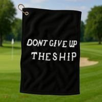 Dont Give Up The Ship Perry Battle Flag Gift Golf Towel thumb 1