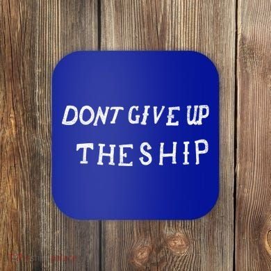 Dont Give Up The Ship Perry Battle Flag Gift Coaster