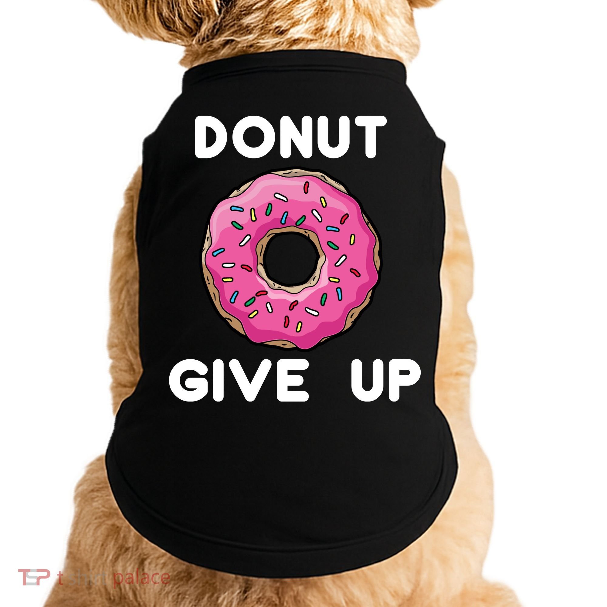 Donut Give Up Doggie Tank