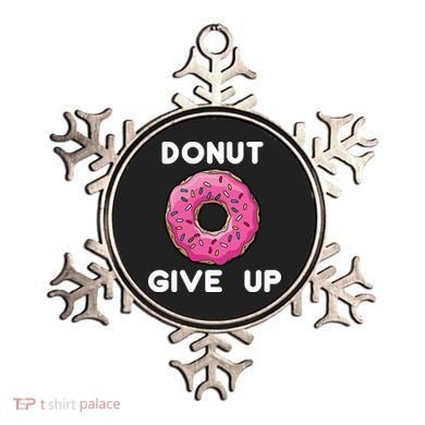 Donut Give Up Ornament