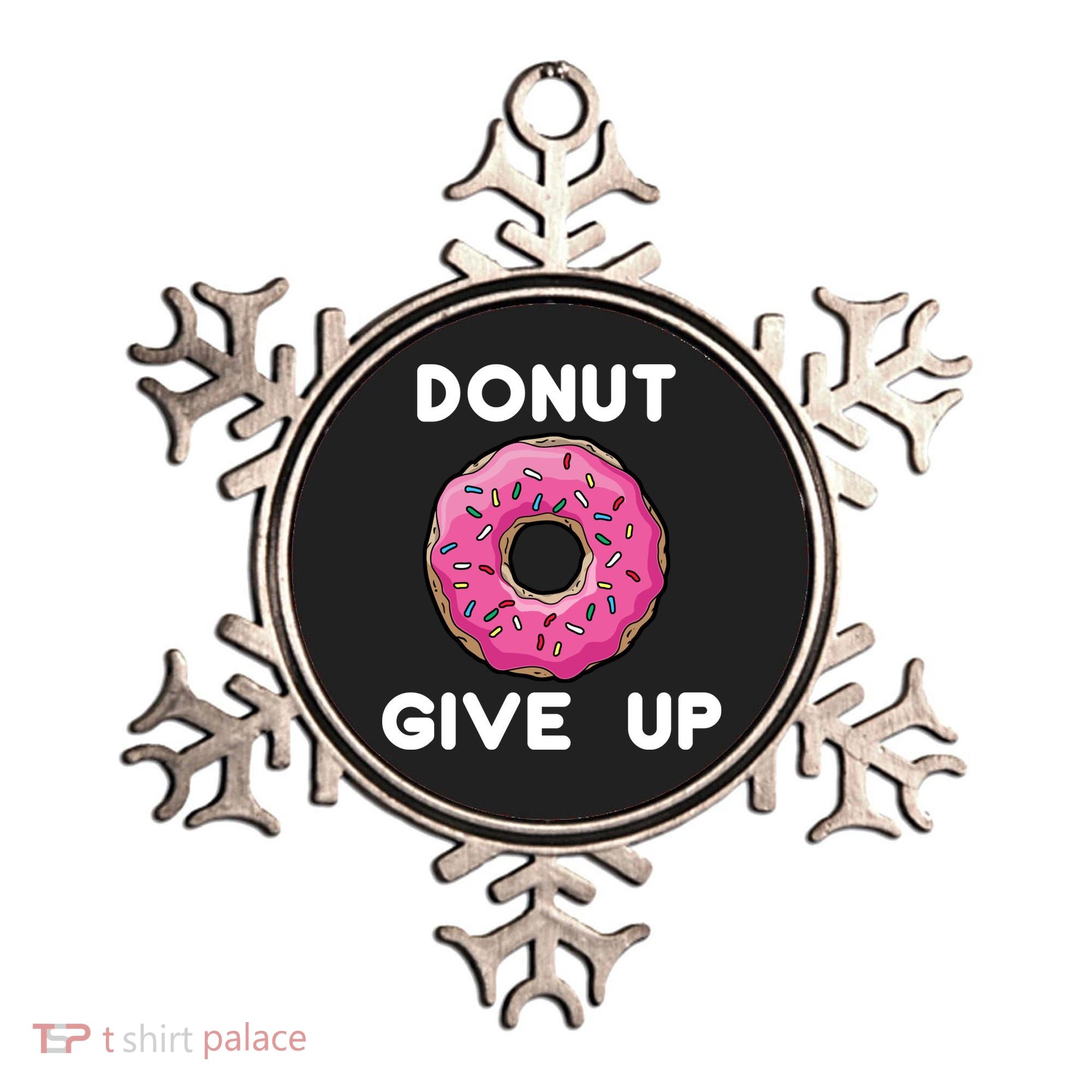 Donut Give Up Ornament