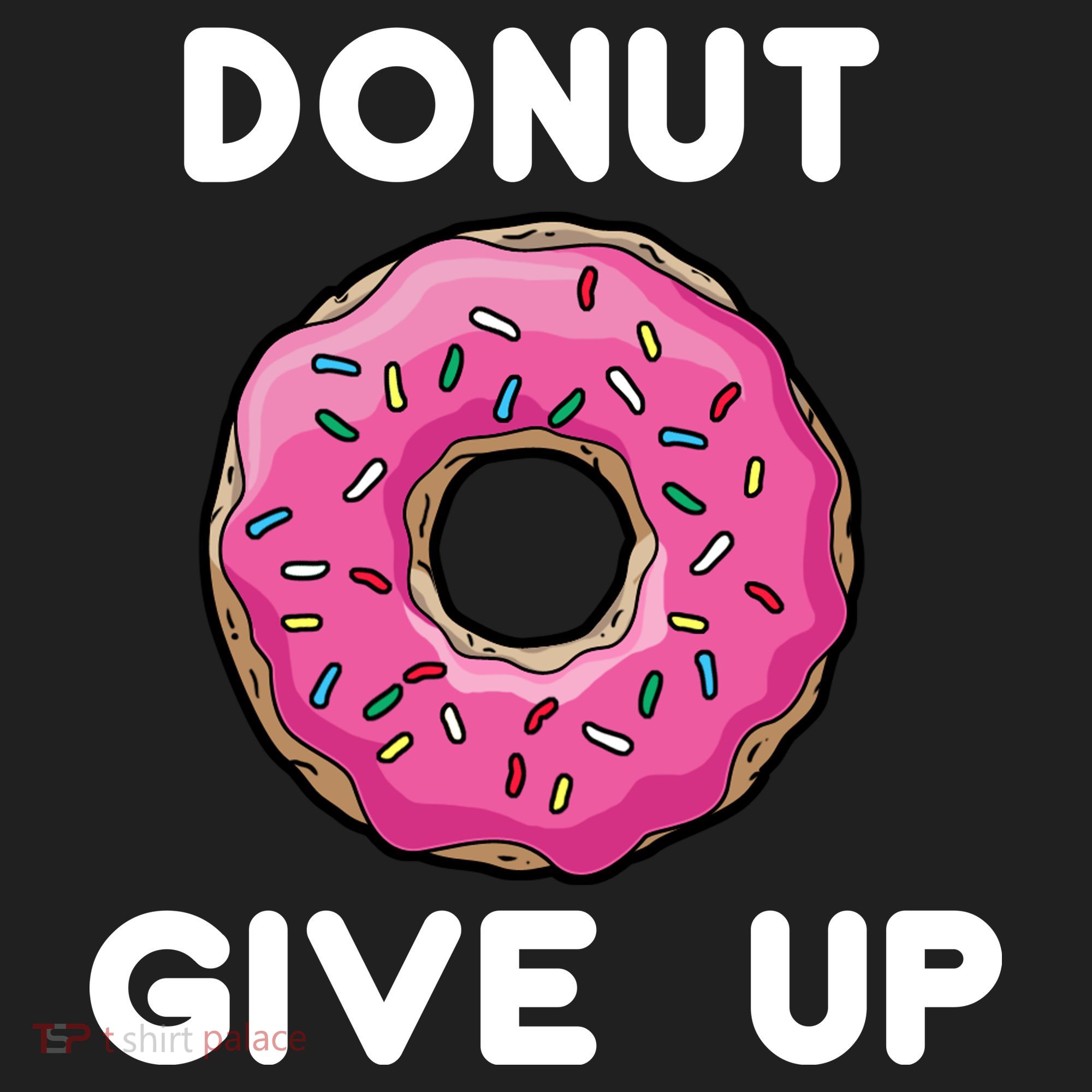 Donut Give Up Golf Towel