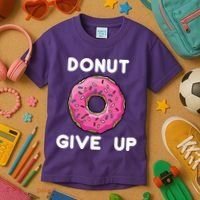 Donut Give Up Kids T-Shirt thumb 3