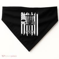 Disc Golf Usa Flag USA-Made Doggie Bandana thumb 0